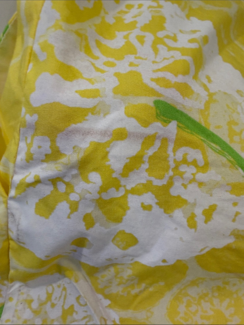 Lilly Pulitzer Yellow & Lime Floral Mini Skirt Size 4 - Picture 6 of 8